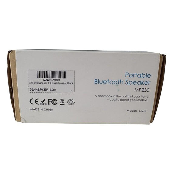 Anker Portable Bluetooth Portable Speaker MP230 Black Model BT013 Plus Aux Cord - Picture 12 of 12